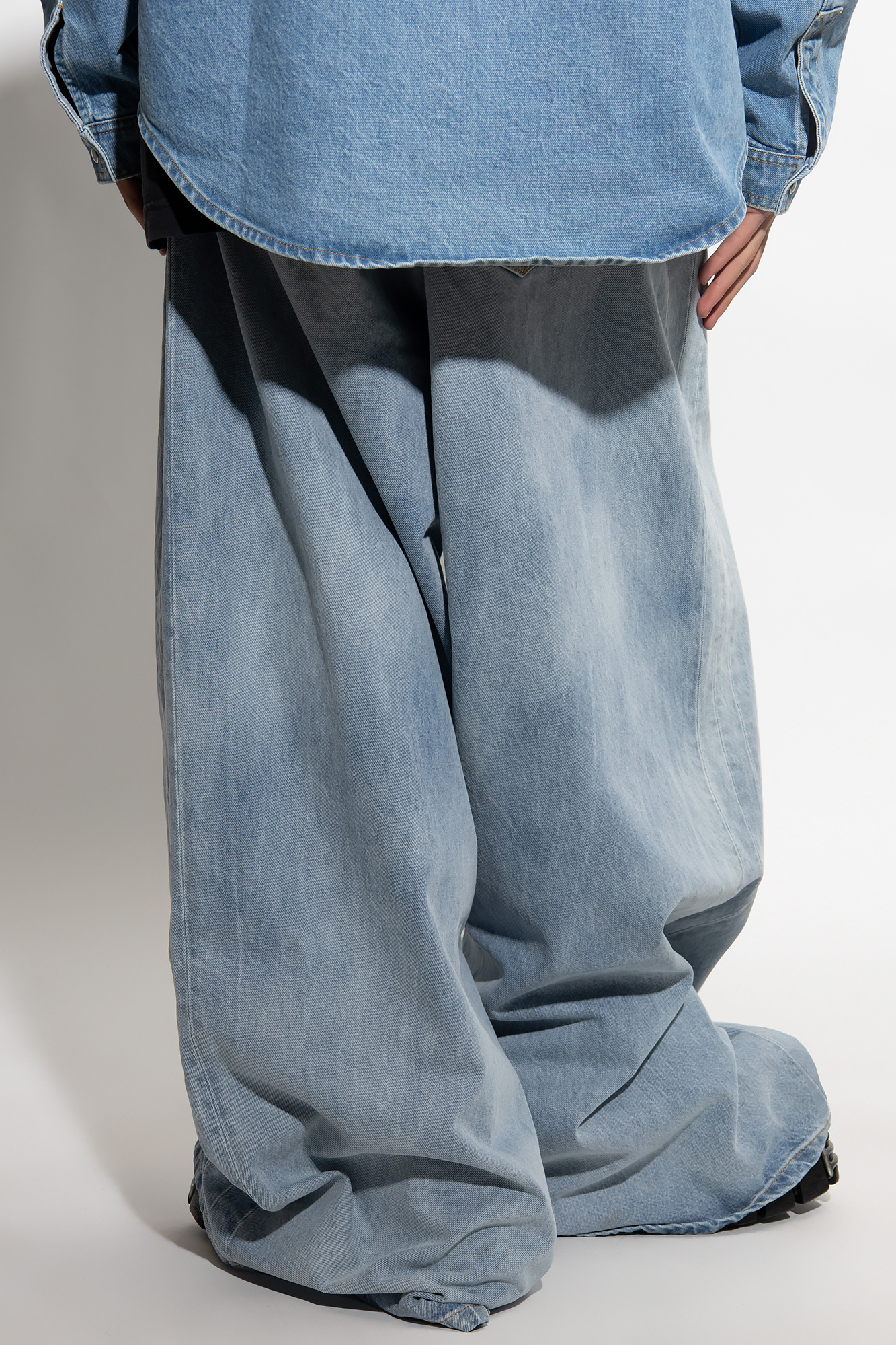 Blue Jeans with logo VETEMENTS - Womens Knit Maxi Dress